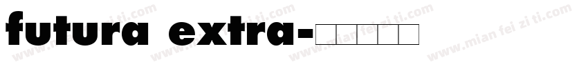 futura extra字体转换